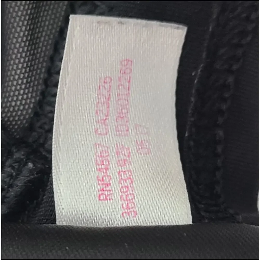 PINK Victoria's Secret Sport Bralette Cross Strap Mesh Back Close Black Large - Picture 10 of 10